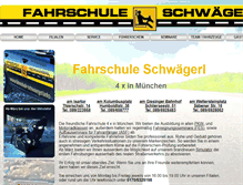 Tablet Screenshot of fahrschule-schwaegerl.de